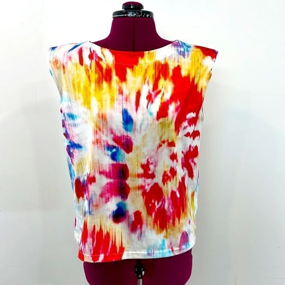 Aldo+Martins Colorfull Top XS Padded Shoulders Super soft textile - Picture 1 of 11
